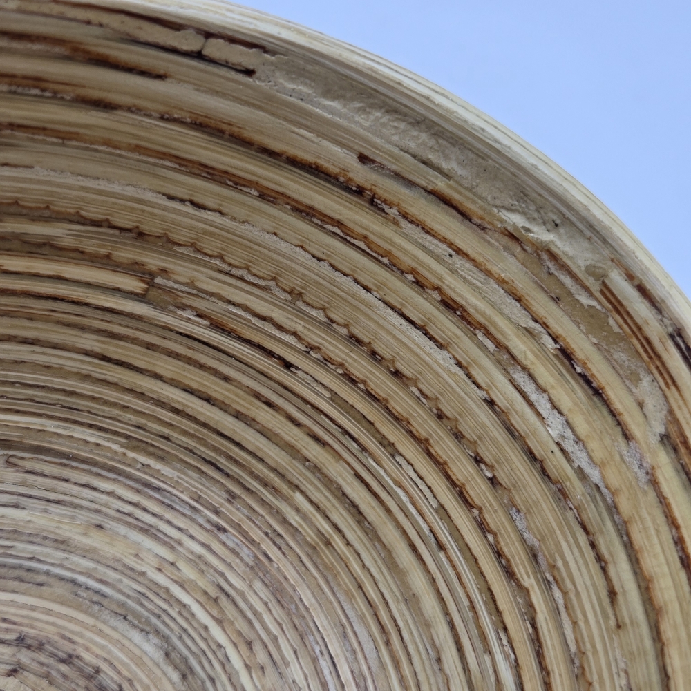 Hand Crafted Green and Tan Decorative Bowl - Picture 9 of 16